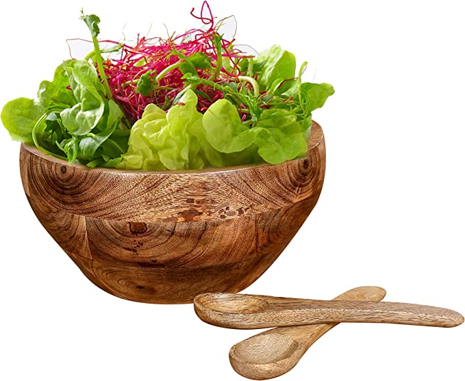 Wooden bowls for salad 8