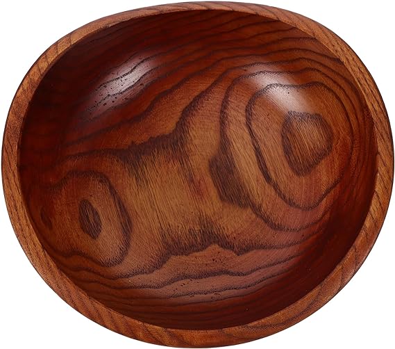 FUOYLOO small wooden bowl wooden salad bowls salad serving bowl small bowls wood serving bowl large wooden bowl wooden bread bowl wood salad bowls large salad bowls wood bowl fruit